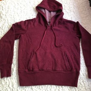NWOT Aerie Maroon Cozy Hooded Sweatshirt
